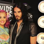 Katy Perry and Russell Brand arrive at the 2011 MTV Video Music Awards at the Noika Theatre in downtown Los Angeles, California.   Picture: FREDERIC J. BROWN/AFP via Getty Images