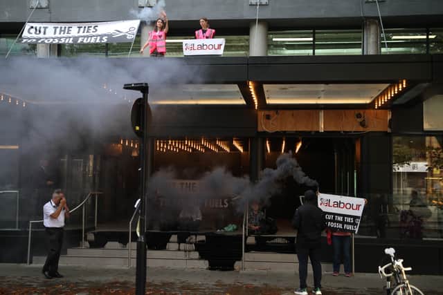 Extinction Rebellion activists at the Labour headquarters on Monday (Photo: Luke Flegg/Supplied)