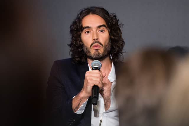 The BBC has removed some content from its iPlayer and sounds platforms featuring comedian Russell Brand after the comedian was accused of rape, sexual assault and emotional abuse. (Credit: Getty Images)