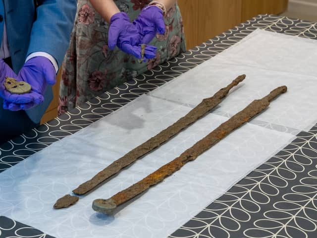 The Roman Cavalry Swords found near Cirencester (SWNS)