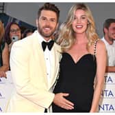 Joel Dommett and wife Hannah at the NTA's 2023. Photograph by Getty