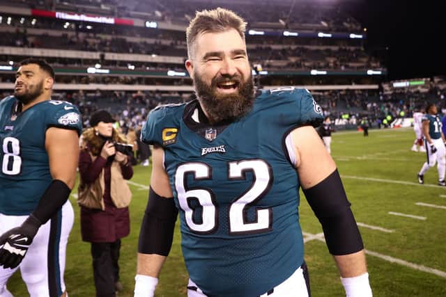 Travis Kelce’s brother Jason, who plays for the Philadelphia Eagles. Credit: Getty Images