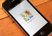 The Google Maps app is seen on an Apple iPhone 4S (Image: Justin Sullivan/Getty Images)