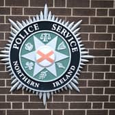 The PSNI insignia can be seen outside the Police Service of Northern Ireland headquarters on August 10, 2023 in Belfast, Northern Ireland. Credit: Getty Images