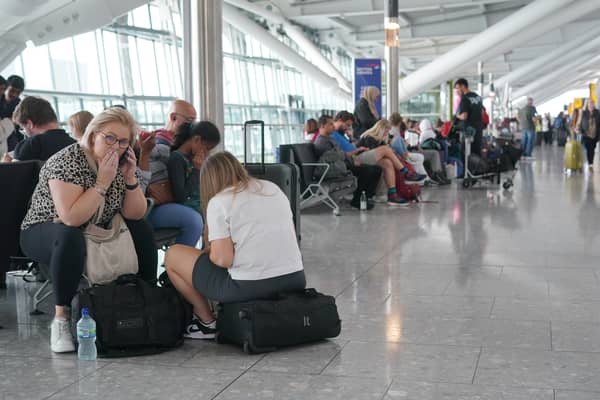 Half term holidays set to be in chaos as airport workers announce strikes. (Photo: Lucy North/PA Wire) 