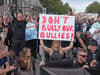 XL bully ban: owners protest in London against government’s decision to add dogs to list of prohibited breeds