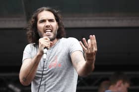 Advertisers have pulled their adverts from Rumble as the platform supports Russell Brand in the wake of a number of sex crime allegations. Photo by Getty.