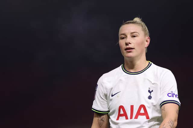 Beth England's injury will be a blow to Tottenham Hotspur in the opening weeks of the WSL season. Cr. Getty Images