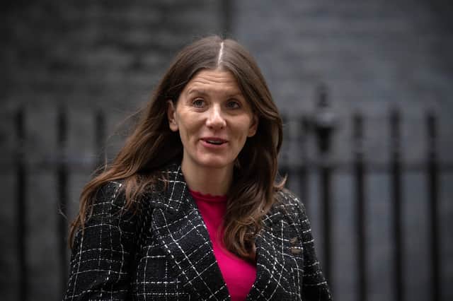 Technology Secretary Michelle Donelan has urged Ofcom to investigate the "unacceptable" remarks made by GB News contributor Laurence Fox on the channel. (Credit: Getty Images)