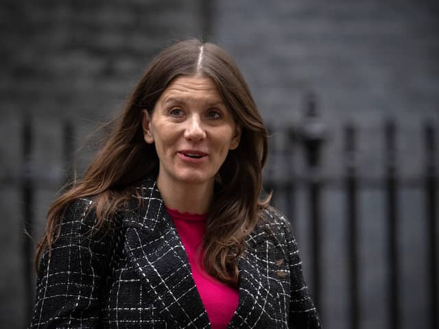 Technology Secretary Michelle Donelan has urged Ofcom to investigate the "unacceptable" remarks made by GB News contributor Laurence Fox on the channel. (Credit: Getty Images)