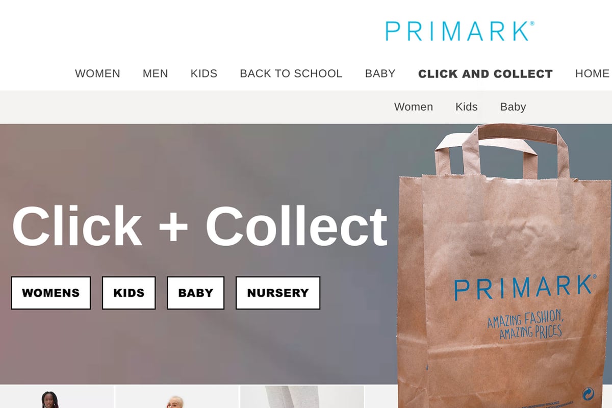 Primark launches click and collect at 32 more stores across the UK
