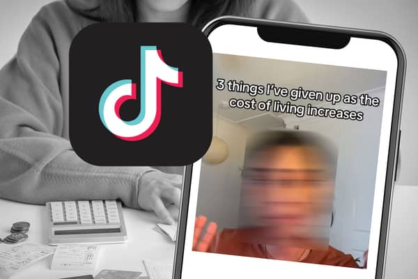 People are taking to TikTok to share the lists of everyday basic items, services and tasks they have given up due to the cost of living crisis, including shampoo, bread, laundry and healthcare appointments. Photos by TikTok and Adobe Images. Composite Image by NationalWorld/Mark Hall.