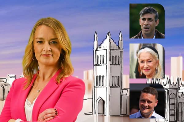 Rishi Sunak, Dame Helen Mirren, and Wes Streeting are guests on Sunday with Laura Kuenssberg this week