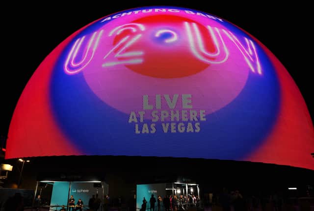 U2 at the Sphere in Las Vegas. Picture: RONDA CHURCHILL/AFP via Getty Images
