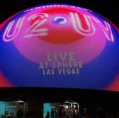 U2 at the Sphere in Las Vegas. Picture: RONDA CHURCHILL/AFP via Getty Images