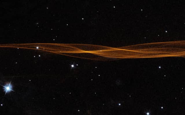 The Cygnus Loop (Image: NASA's Hubble Space Telescope, ESA, Ravi Sankrit (STScI))