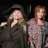 PARIS, FRANCE - SEPTEMBER 30: (EDITORIAL USE ONLY - For Non-Editorial use please seek approval from Fashion House) Pamela Anderson and Christina Hendricks attends the Vivienne Westwood Womenswear Spring/Summer 2024 show as part of Paris Fashion Week  on September 30, 2023 in Paris, France. (Photo by Pascal Le Segretain/Getty Images)