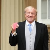 LONDON, ENGLAND - APRIL 22: Former England football player Francis Lee after receiving a CBE from the Prince William, Duke of Cambridge for services to football and charity at an investiture ceremony at Buckingham Palace on April 22, 2016 in London, England.  (Photo by Yui Mok - WPA Pool / Getty Images)