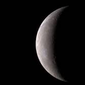 Mercury is seen from the Messenger spacecraft January 14, 2008. Messenger was about 17, 000 miles from the closest planet from the Sun on its first of three passes by Mercury before settling into orbit in 2011. (Photo by NASA/Johns Hopkins University Applied Physics Laboratory/Carnegie Institution of Washington via Getty Images)