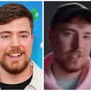 Youtuber MrBeast, real name Jimmy Donaldson (left), has been made the subject of an AI deepfake advert which claims to be giving away iPhone 15s for just $2 (right). Photos by Getty (left) and Twitter/MrBeast (right).