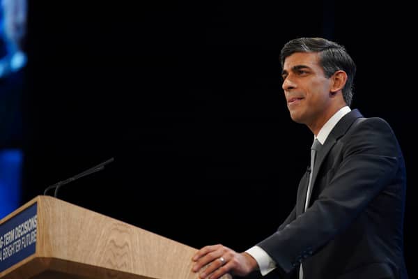 Rishi Sunak has announced that the HS2 leg to Manchester will be scrapped during his speech at the Tory Party Conference. (Credit: Peter Byrne/PA Wire)