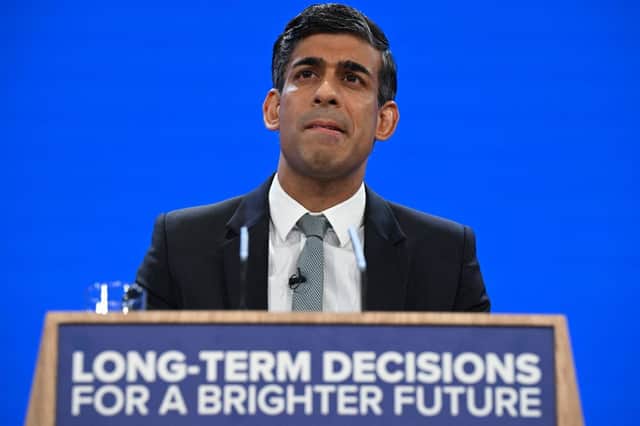 Rishi Sunak said voting for Labour will be to "stand still and accept more of the same". Credit: Getty