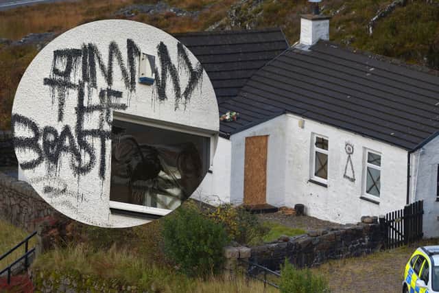 Jimmy Savile’s Glencoe cottage has been vandalised