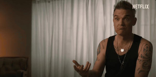 The Robbie Williams documentary features interviews with the singer