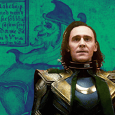 Tom Hiddleston (main) portrays the Norse god Loki - with a few similarities kept between the MCU and Norwegian mythology (Credit: Árni Magnússon Institute/Marvel Studios)