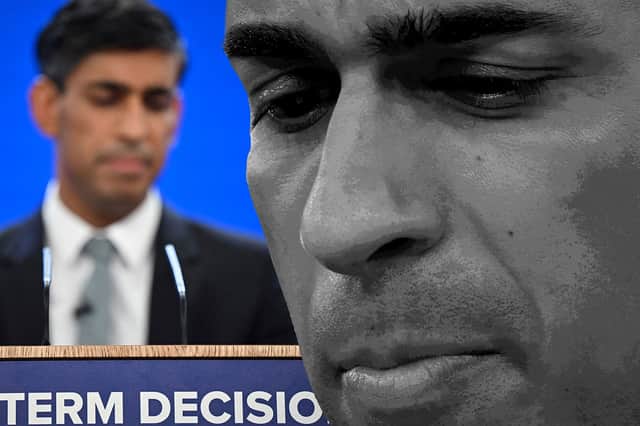 Rishi Sunak's speech was confused and lacked an overall narrative. Credit: Getty/Mark Hall