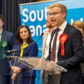 Labour candidate Michael Shanks is the new MP for Rutherglen and Hamilton West after his party returned a result, doubling that of his closest rival, the SNP's Katy Loudon. (Credit: Jane Barlow/PA Wire)