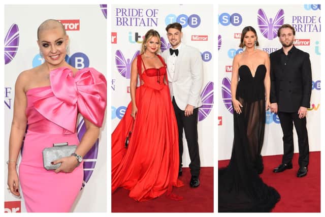 Amy Dowden looked beautiful in pink whilst Tasha Ghouri and Ferne McCann opted for dresses that were far from chic. Photographs by Getty



