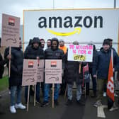 Workers at the Amazon Coventry fulfilment centre are due to strike on Black Friday. (Credit: Getty Images)