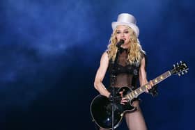 Madonna is likely to be staying at her London residence in Marylebone for her Celebration tour dates at The O2 Arena. ROME - SEPTEMBER 06: Madonna performs at during her "Sticky and Sweet" world tour at Olympic Stadium on September 6, 2008 in Rome, Italy. (Photo by Elisabetta Villa/Getty Images)