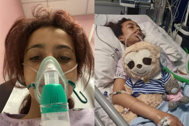 Twelve-year-old Sarah Griffin, who ended up in a coma after vaping left her lungs too “weak” to fight an infection. Credit: NICHS