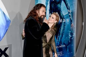 Jason Momoa (L) and Amber Heard attend the premiere of Warner Bros. Pictures' "Aquaman" at TCL Chinese Theatre on December 12, 2018 in Hollywood, California. (Photo by Kevin Winter/Getty Images)