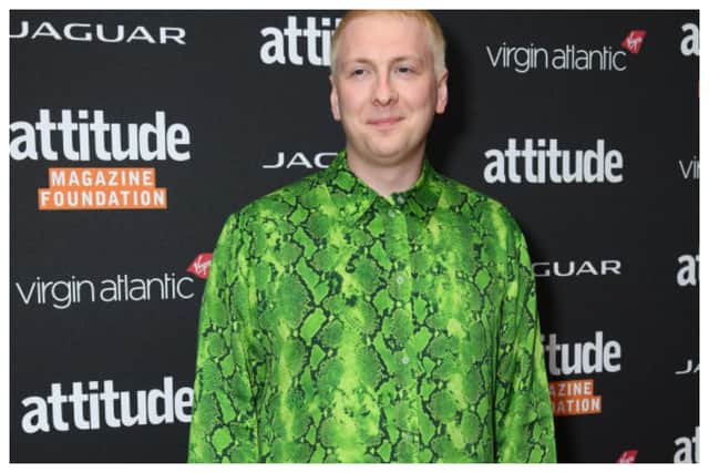 I was not a fan of Joe Lycett's snake print look at the Attitude Awards 2023. Photograph by Getty