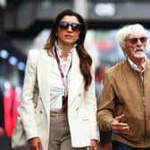 Bernie Ecclestone and wife Fabiana Flosi have one son together, Ace. Bernie Ecclestone and Fabiana Ecclestone walk in the Paddock during previews ahead of the F1 Grand Prix of Brazil at Autodromo Jose Carlos Pace on November 10, 2022 in Sao Paulo, Brazil. (Photo by Mark Thompson/Getty Images)