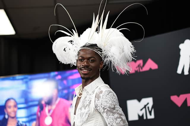 Lil Nas X poses in the press room at the 2023 MTV Video Music Awards at Prudential Center on September 12, 2023 in Newark, New Jersey. (Photo by Dimitrios Kambouris/Getty Images)