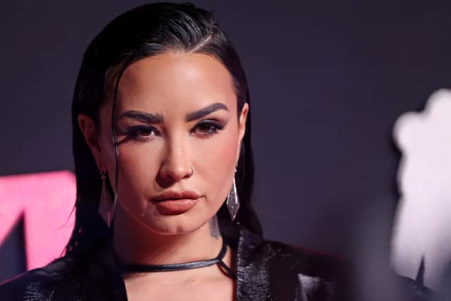 Demi Lovato  attends the 2023 Video Music Awards at Prudential Center on September 12, 2023 in Newark, New Jersey. (Photo by Mike Coppola/Getty Images for MTV)