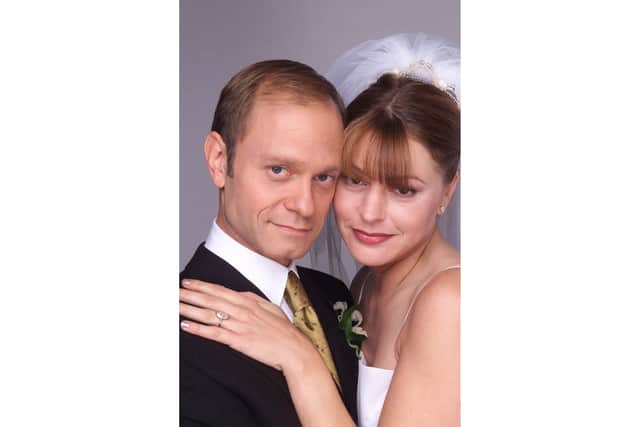 Niles Crane (played by David Hyde Pierce) and Daphne Moon (played by Jane Leeves) will not feature in the Frasier reboot (Photo: Chris Haston/NBC)