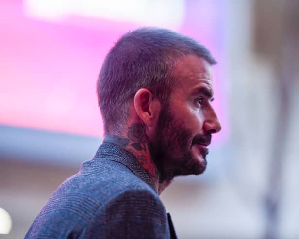 David Beckham will be one of the guest presenters on hand at this year's BAFTA Film Awards to hand out the gold face to the winners (Credit: Getty)