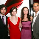 Actors Adrian Grenier, Anne Hathaway, Emily Blunt and Daniel Sunjata attend the 20th Century Fox premiere of The Devil Wears Prada in June 2006. Priority tickets are now on sale for a West End musical version of the film. (Photo by Evan Agostini/Getty Images)