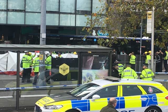 A bus has crashed into a shop in Manchester. (ManchesterWorld)