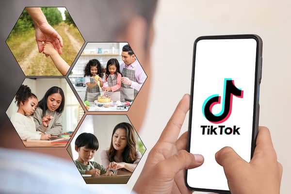 TikTok have launched a dedicated hashtag and community space for parents - #ParentsofTikTok - to help them with all aspects of raising children of all ages. Images by Adobe Photos. Composite image by NationalWoirld/Kim Mogg.