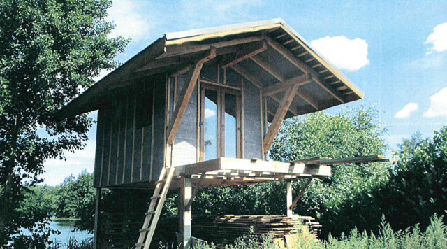 The boathouse built by a holiday let owner in Norfolk that must be pulled down after being built without permission (SWNS)