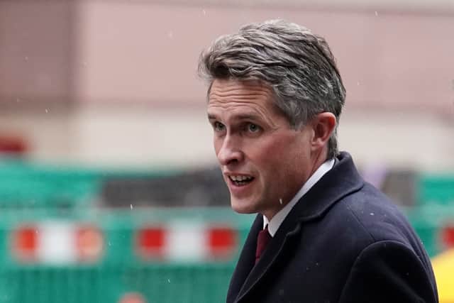 Sir Gavin Williamson leaves City Of London Magistrates' Court, after giving evidence against Simon Parry who is charged with stalking and threatening to arrest him.