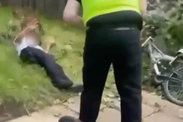 A West Midlands Police officer has been removed from frontline duties pending investigation after he was filmed tasering a 14-year-old boy. 
