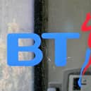 The British Telecom logo is seen on a BT phone box on May 17, 2006 in London, England. Telecommunications company BT will announce their full year results tomorrow. (Photo by Scott Barbour/Getty Images)