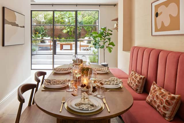 The Dining Area inside the Chelsea townhouse (Omaze / SWNS)